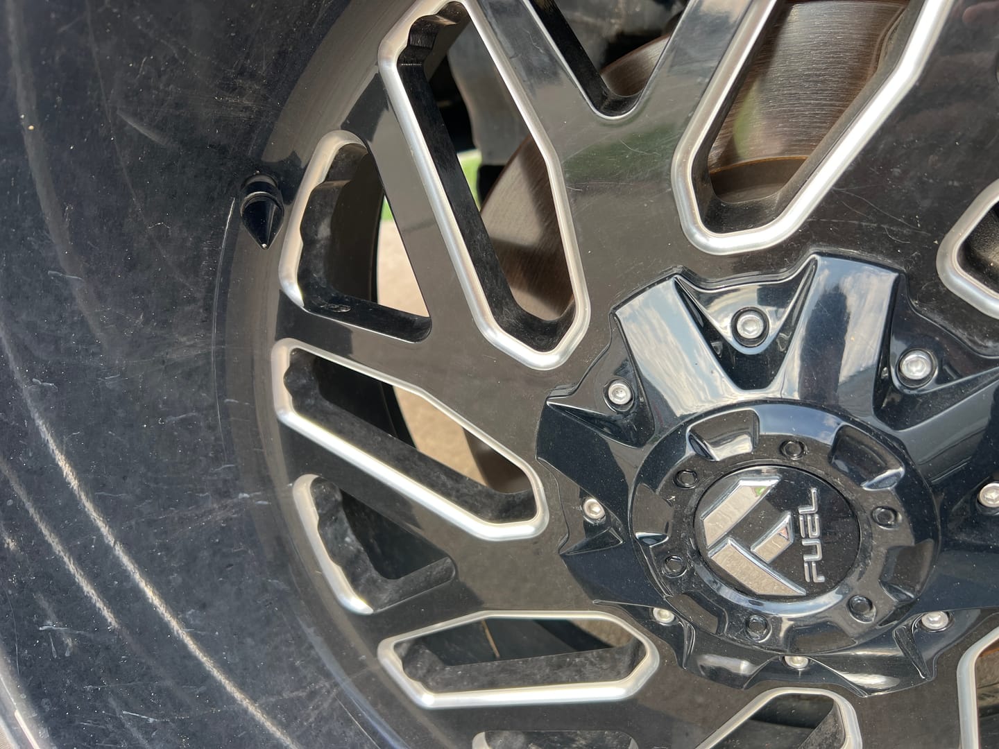 Customer photo review of Spike Tire Valve Caps