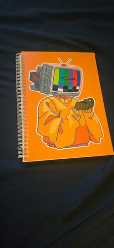 Customer photo review of TV Head Large Reusable Sticker Book