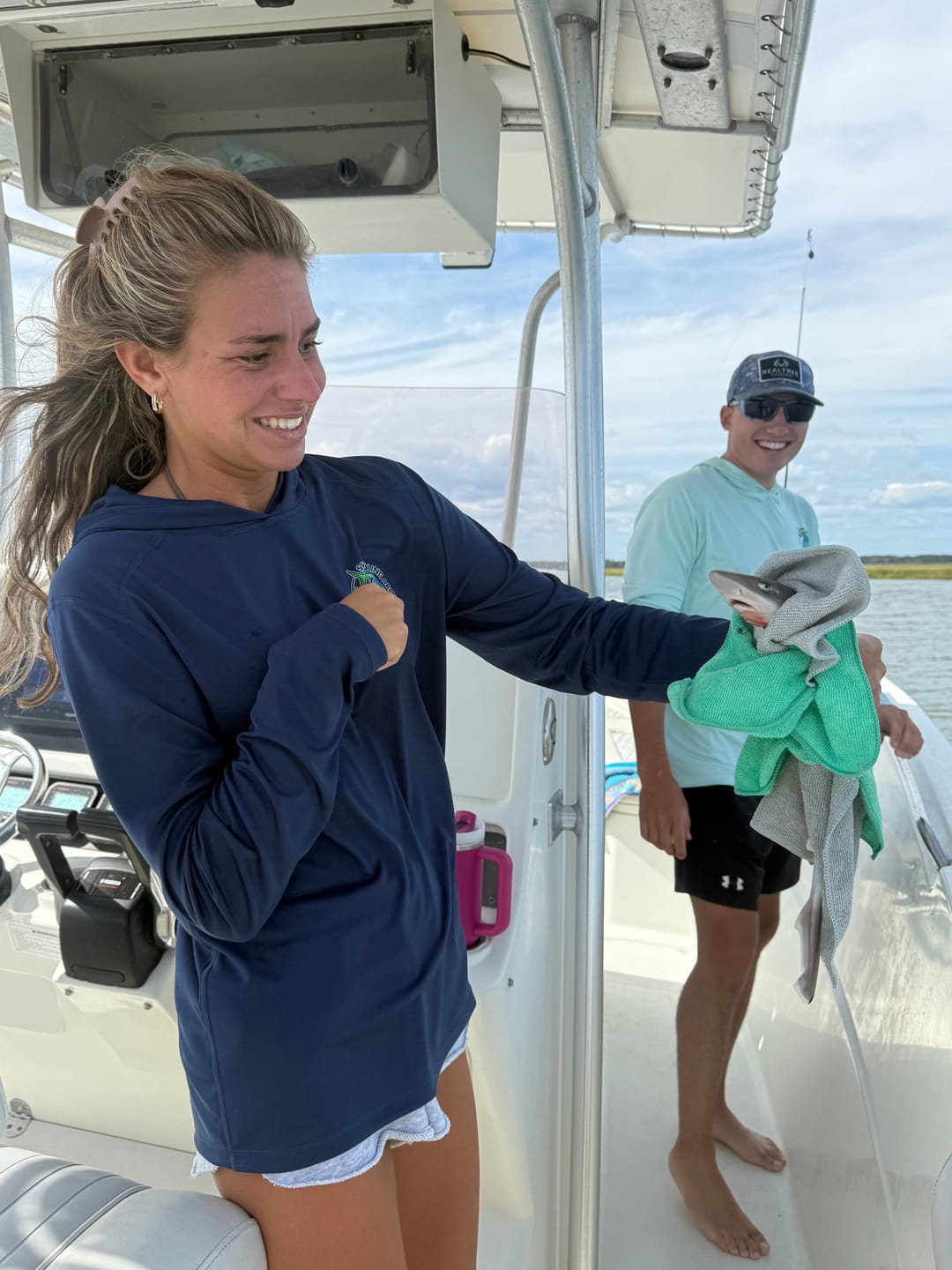 Customer photo review of Custom Dri-Fit Fishing Hoodies