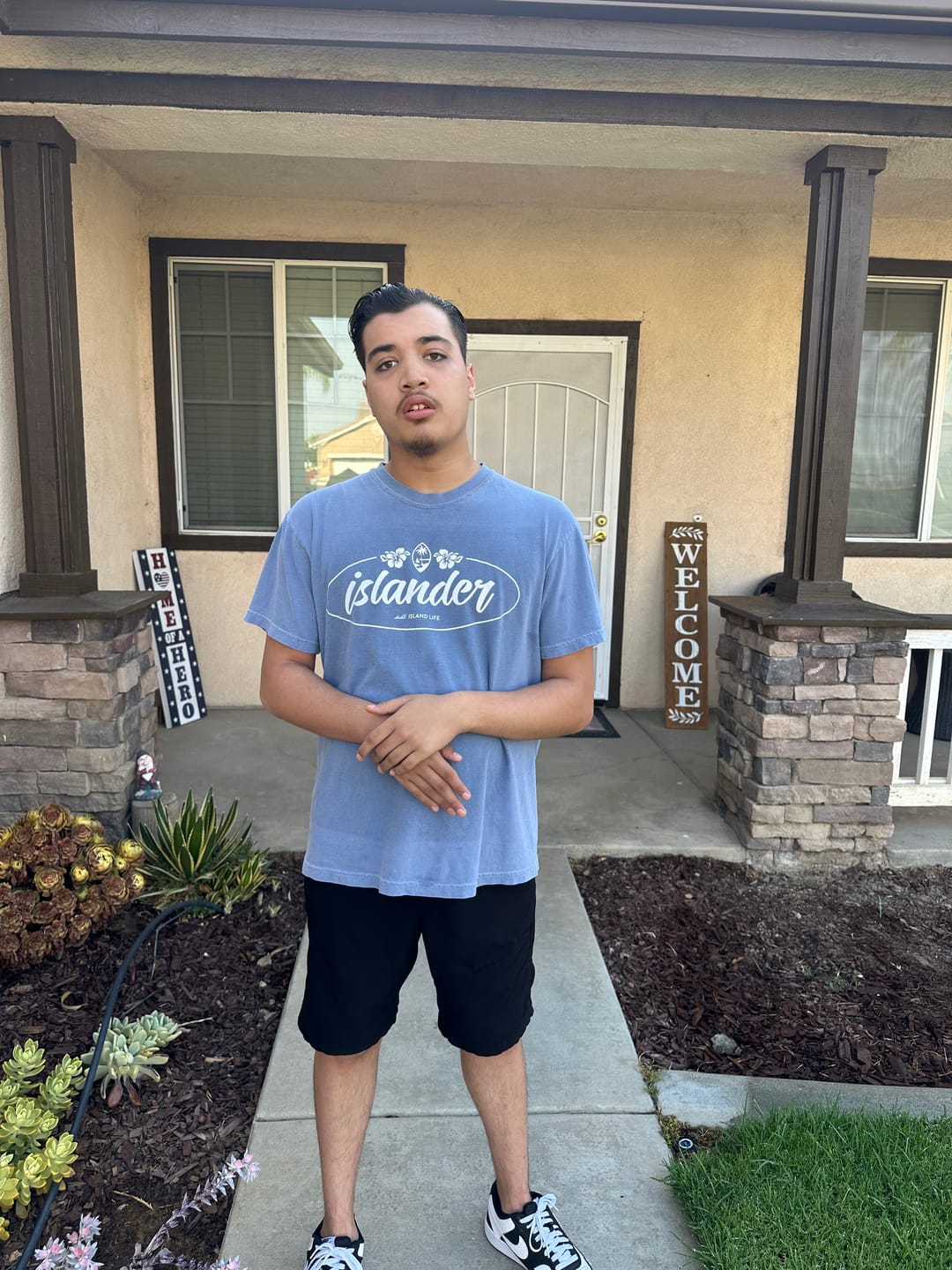 Customer photo review of Islander Guam White Unisex T-Shirt