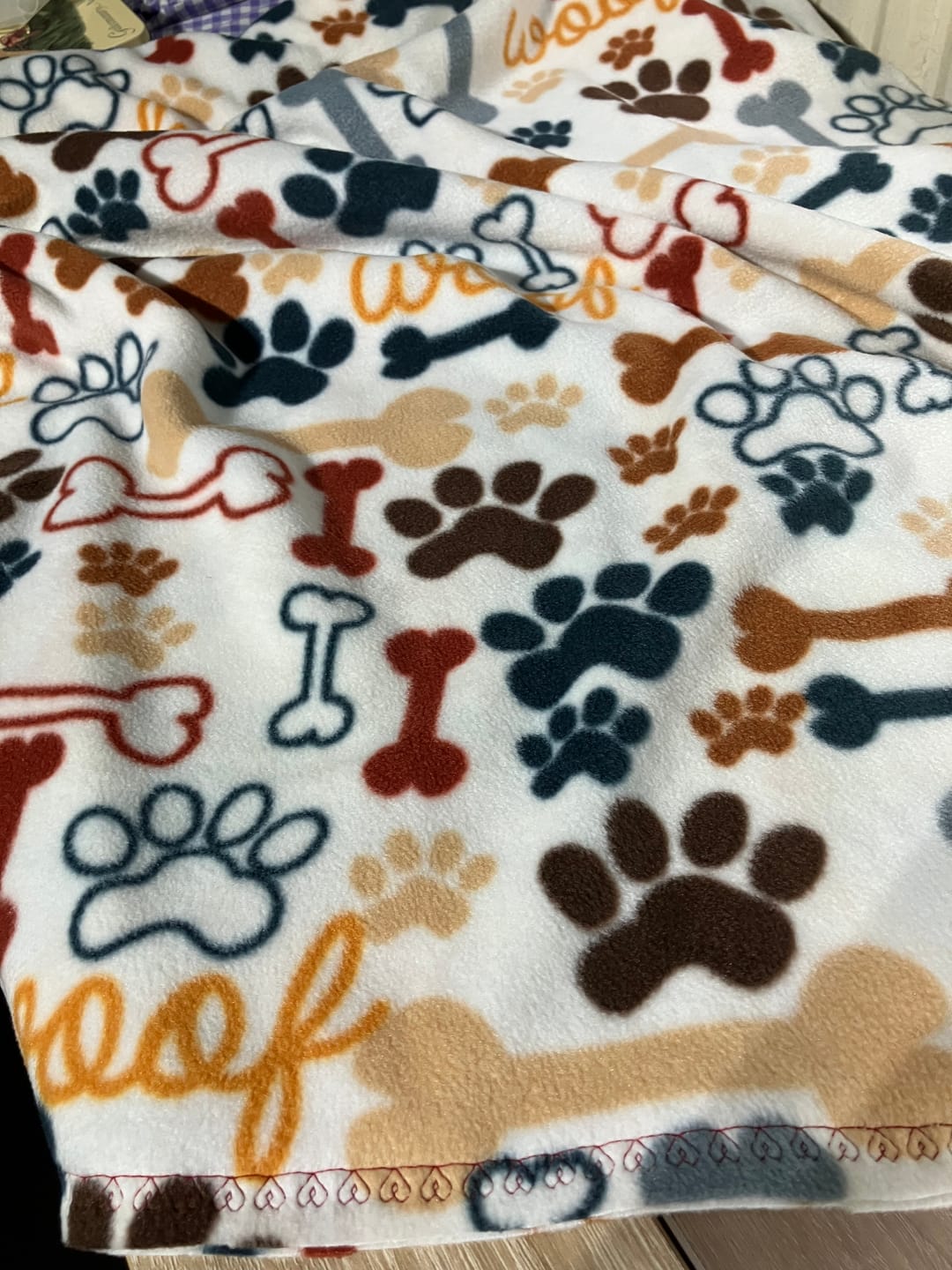 Customer photo review of Playful Paws Anti Pill Polar Fleece Fabric