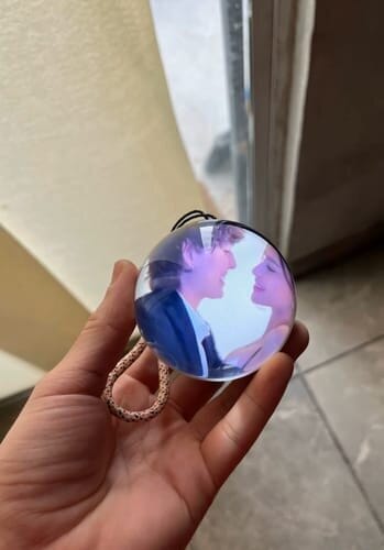 Customer photo review of Personalized Crystal Ball