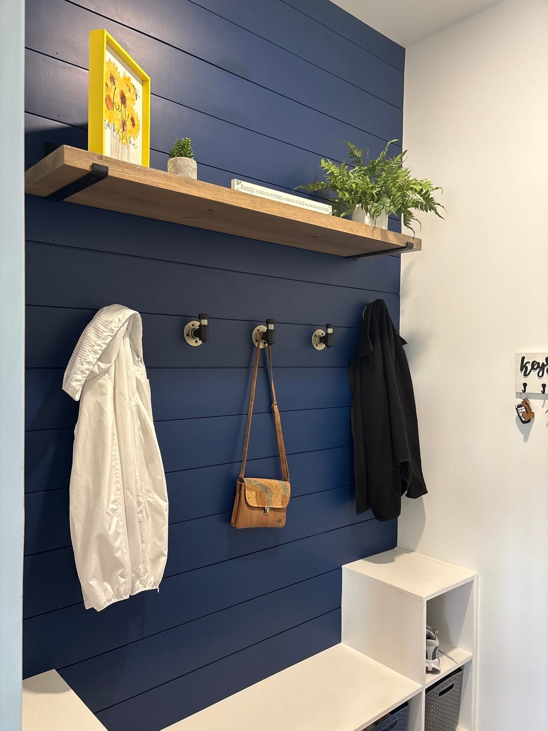 Customer photo review of Rustic Shelves with Brackets