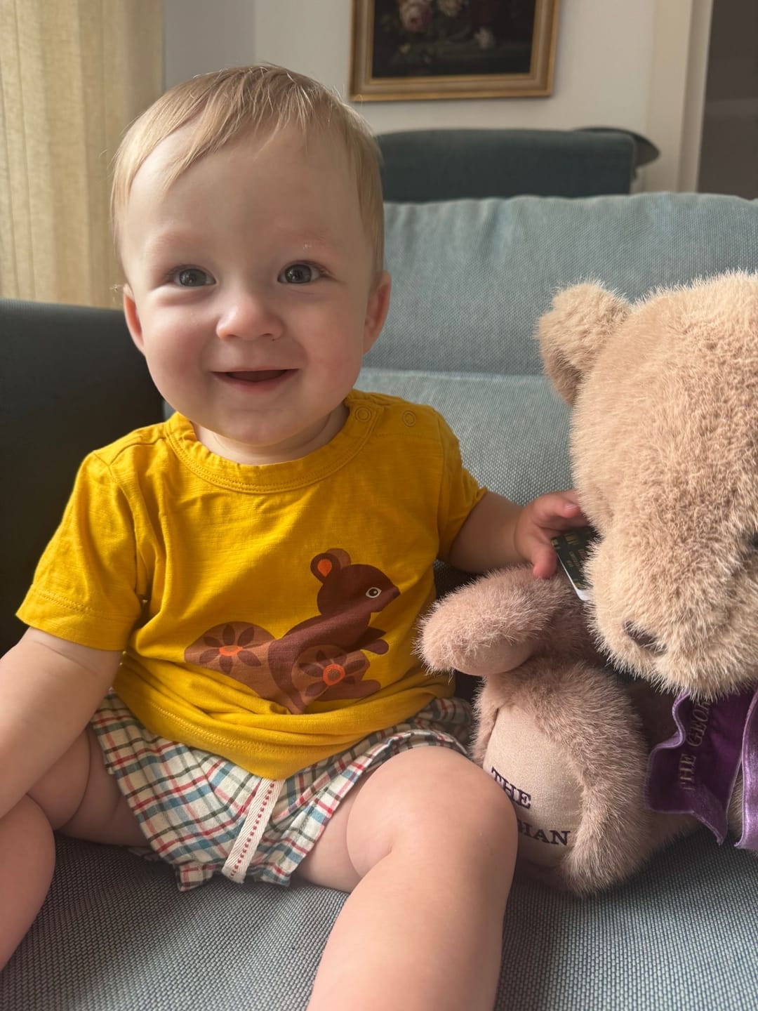 Customer photo review of Golden Squirrel Short Sleeve T Shirt