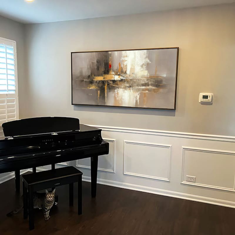 Customer photo review of Abstract Painting Canvas #AP125