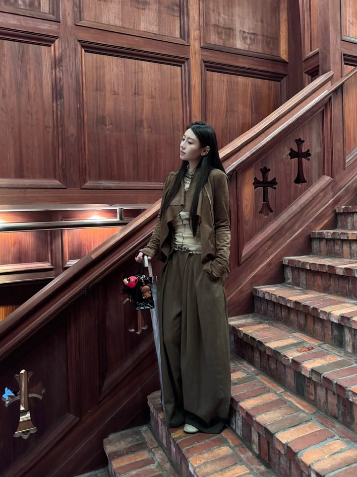 Customer photo review of IAMXIAA Cropped Moto Jacket with Asymmetric Zip
