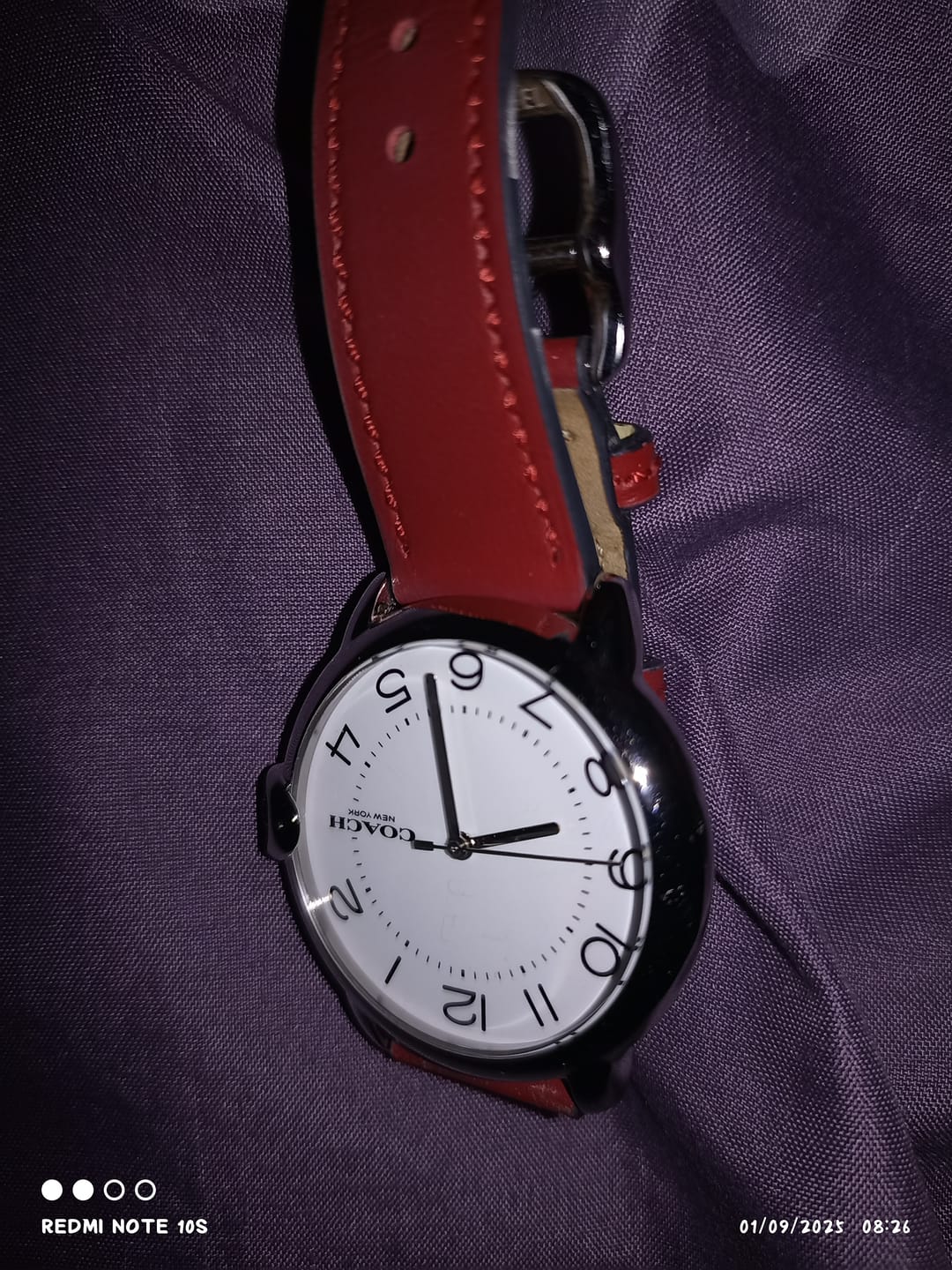 Customer photo review of Coach Arden Women Watch, 36mm In Red Leather Strap(Pre-Order)