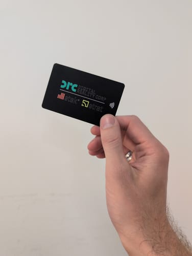 Customer photo review of Custom NFC Business Card