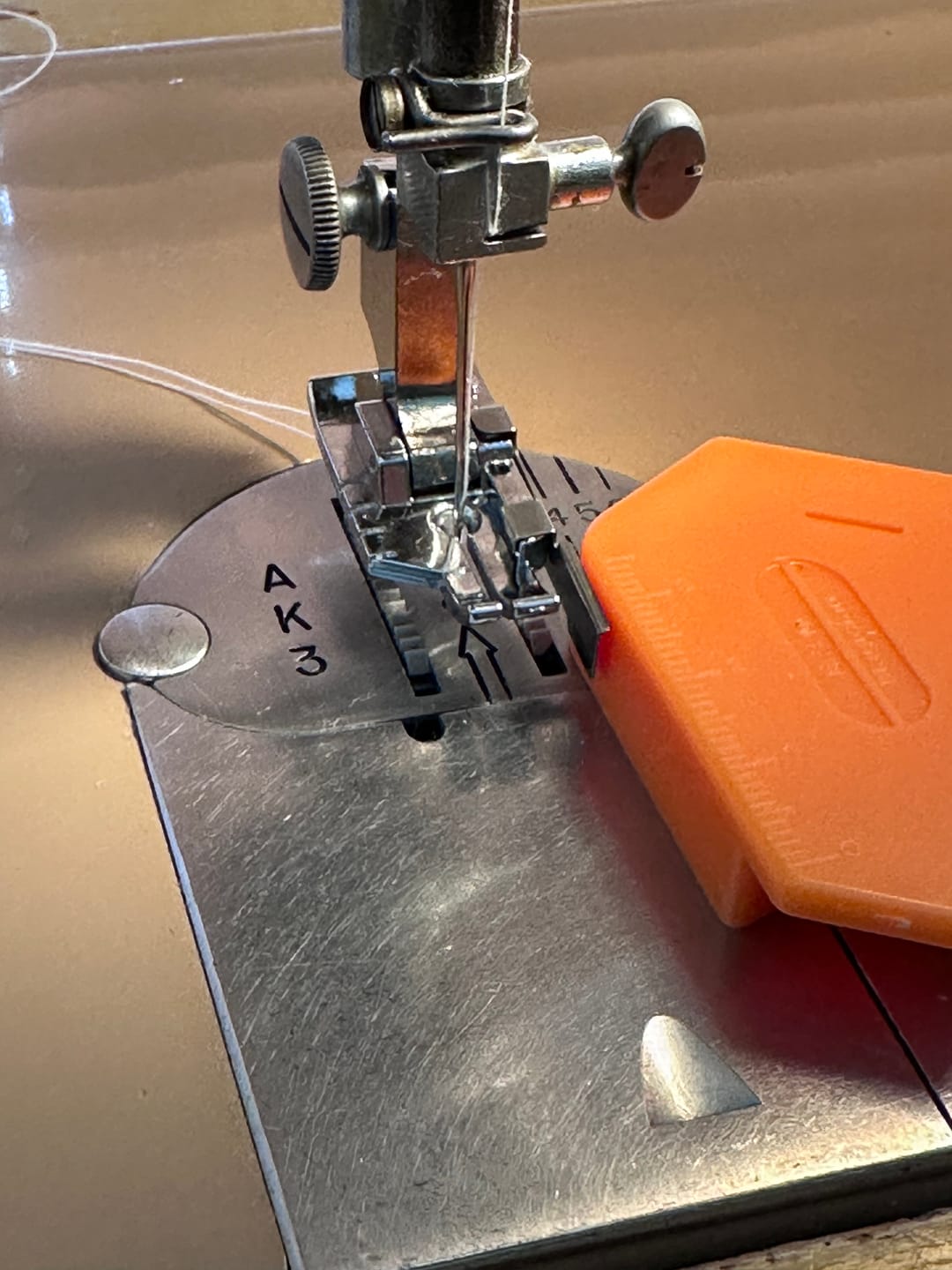 Customer photo review of 1/4" Foot w/ Guide, Slant Shank #P60617