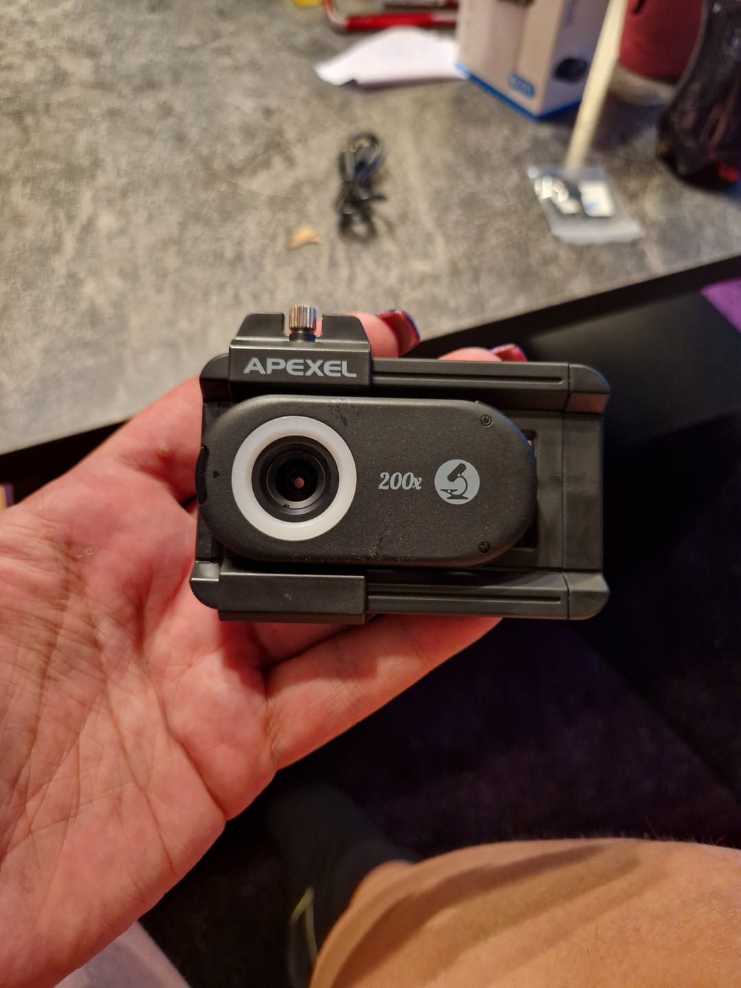 Customer photo review of Mikroskop für Smartphone (original)