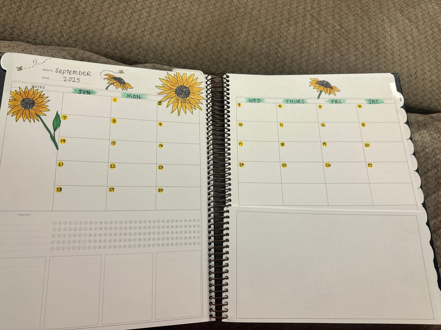 Customer photo review of Undated | The Scout Planner | Ocean Breeze (portrait)