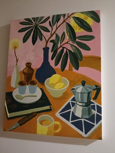 Customer photo review of Lemons & Espresso | Paint by Number