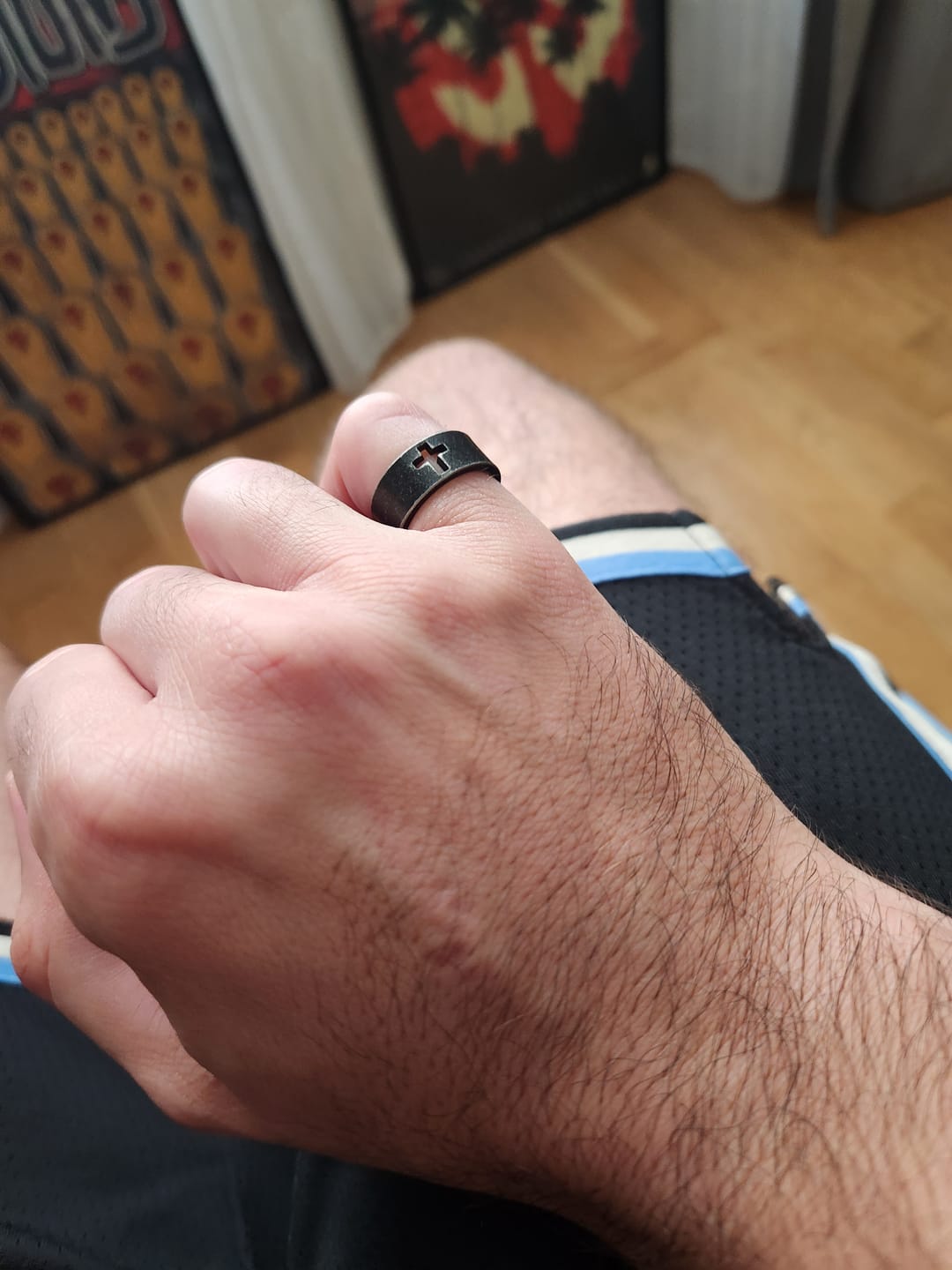 Customer photo review of BLACKED CROSS.