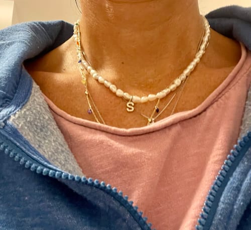 Customer photo review of Collana Chicco di riso