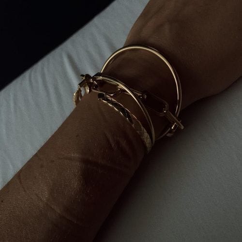 Customer photo review of CRUSH BRACELET OPEN CUFF 2 DIAMOND