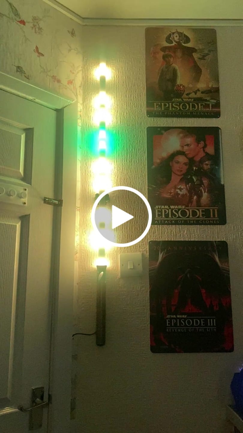 Customer video review of Saber Display Light