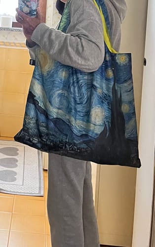 Customer photo review of VINCENT VAN GOGH Starry Night Recycled Bag