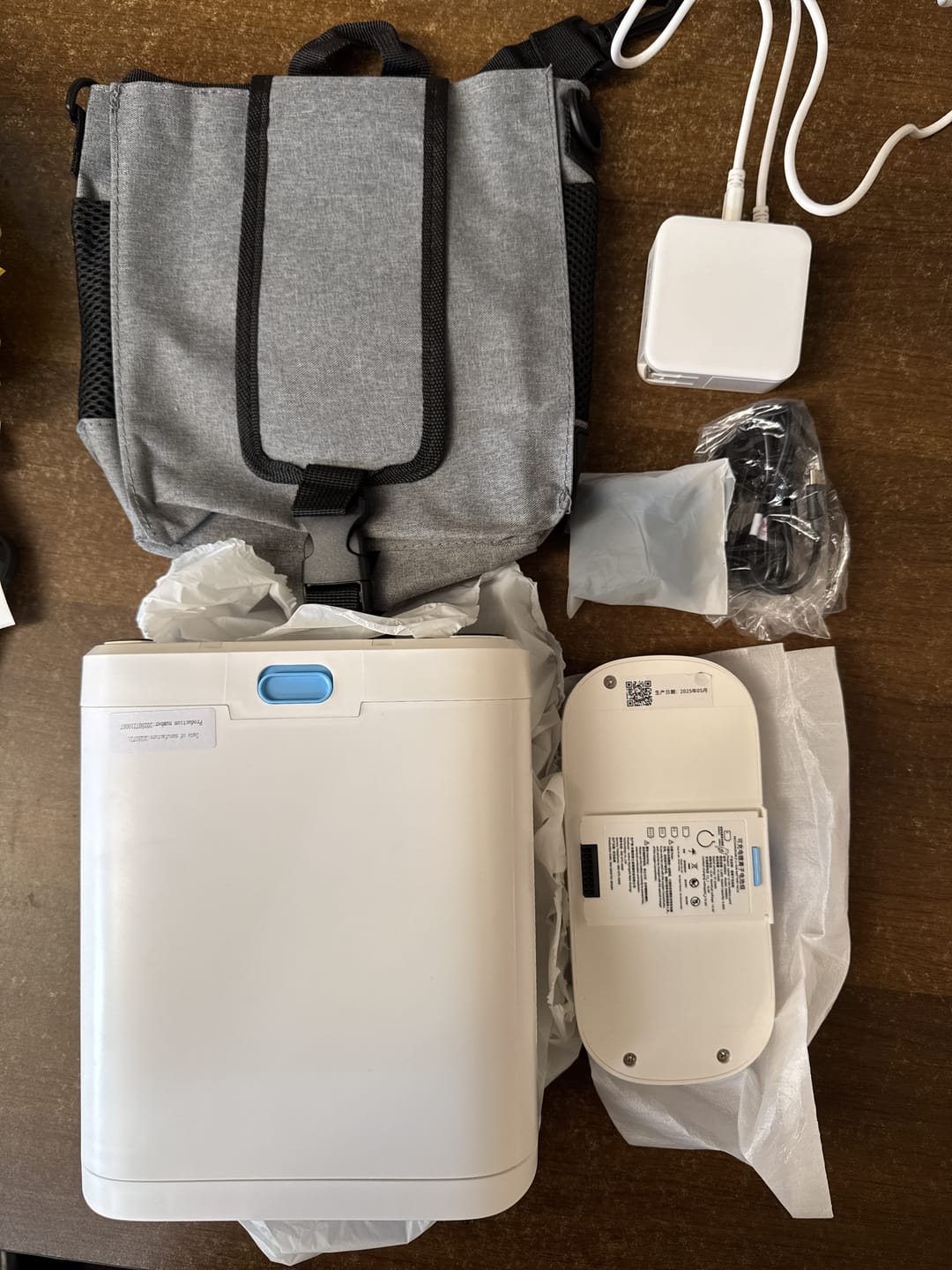 Customer photo review of Portable 1-8 Adjustable Pulse&Continuous Flow 5 Hours Battery Oxygen Concentrator - BE12