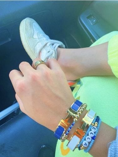 Customer photo review of H BLUE BRACELET