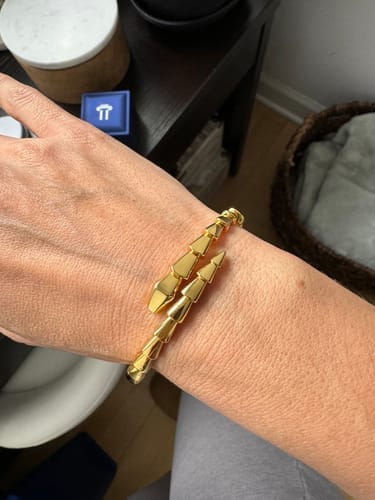 Customer photo review of SERPENTI VIPER GOLD BRACELET