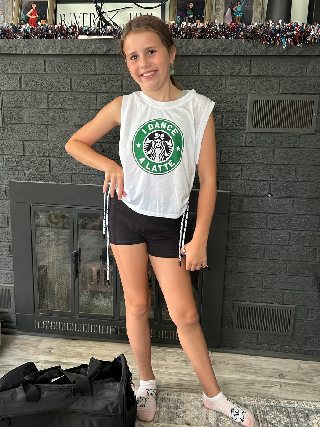 Customer photo review of I Dance A Latte Top