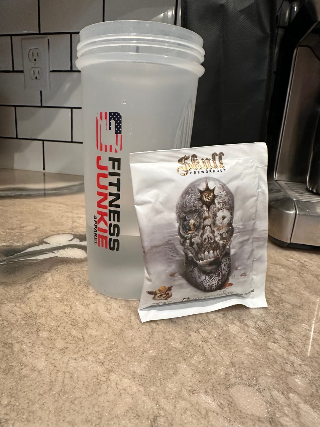 Customer photo review of SKULL Pre Workout | SAMPLE PACK (Skull Crusher) Dragonfruit Watermelon - 3 Sample Pack