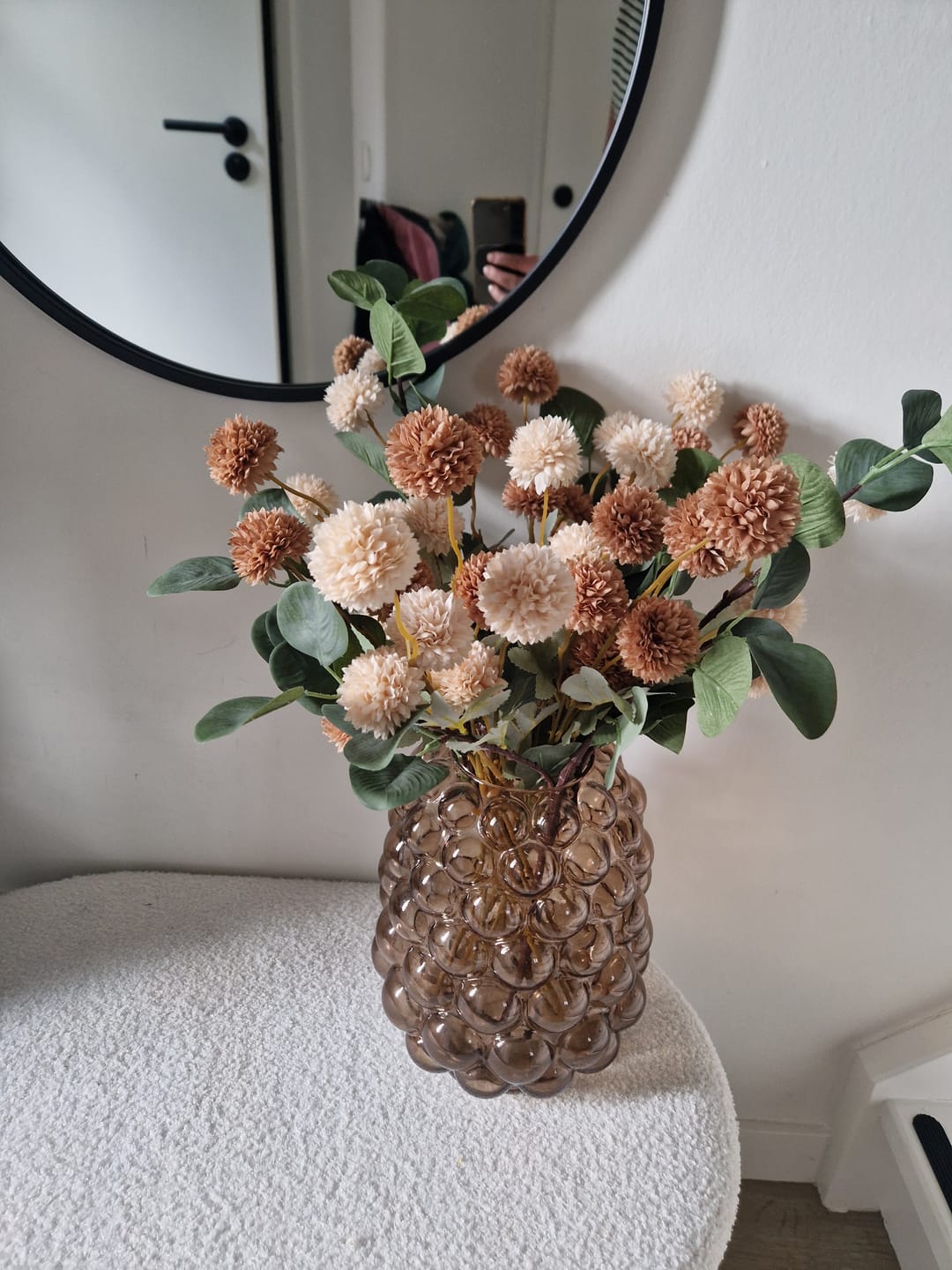Customer photo review of Zijden Kiku Bloemen - Crème Mix