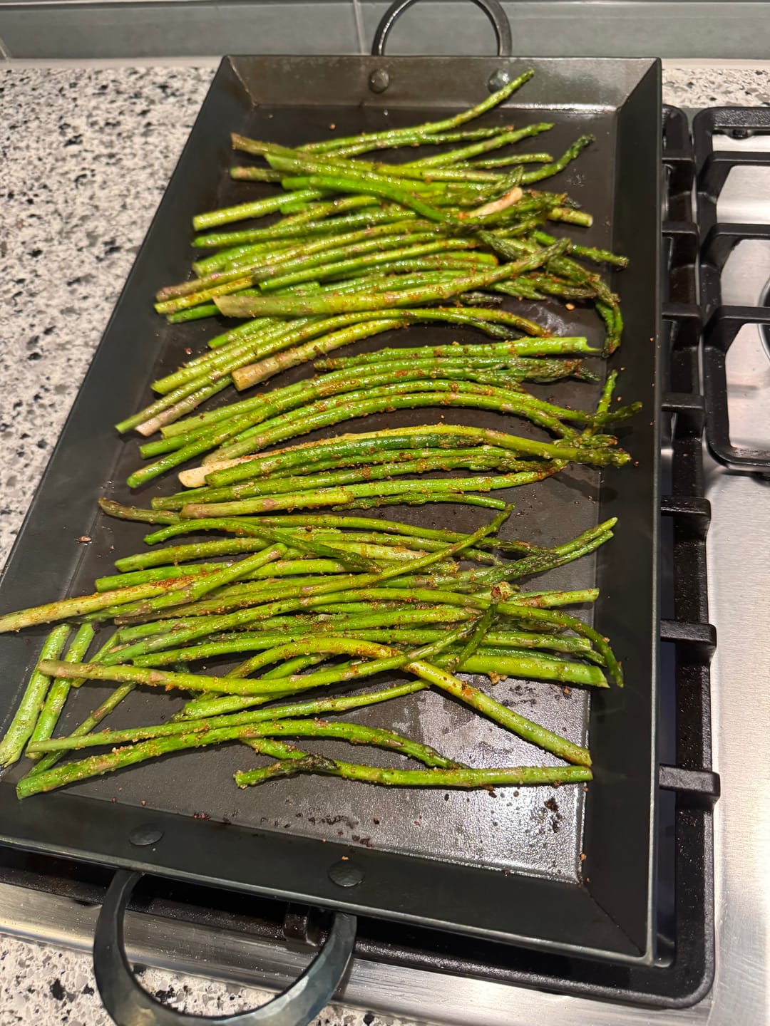 Customer photo review of Carbon Steel Griddle
