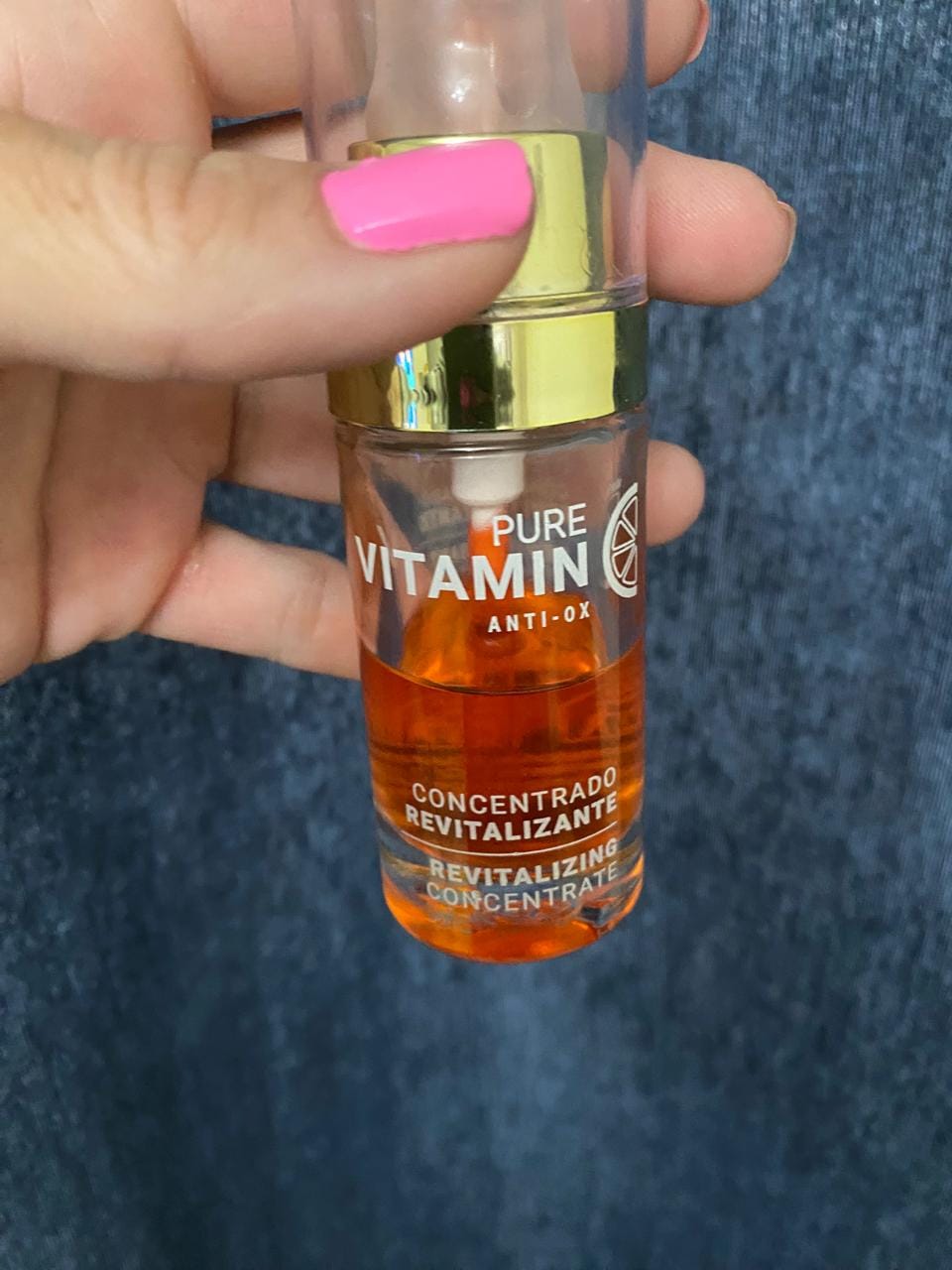 Customer photo review of Buy a Noche Y Dia Vitamin C Serum, Get a Free Limited Edition Cosmetic Bag