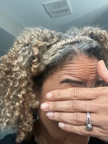 Customer photo review of London Fog Comfort Curve Silk Headband