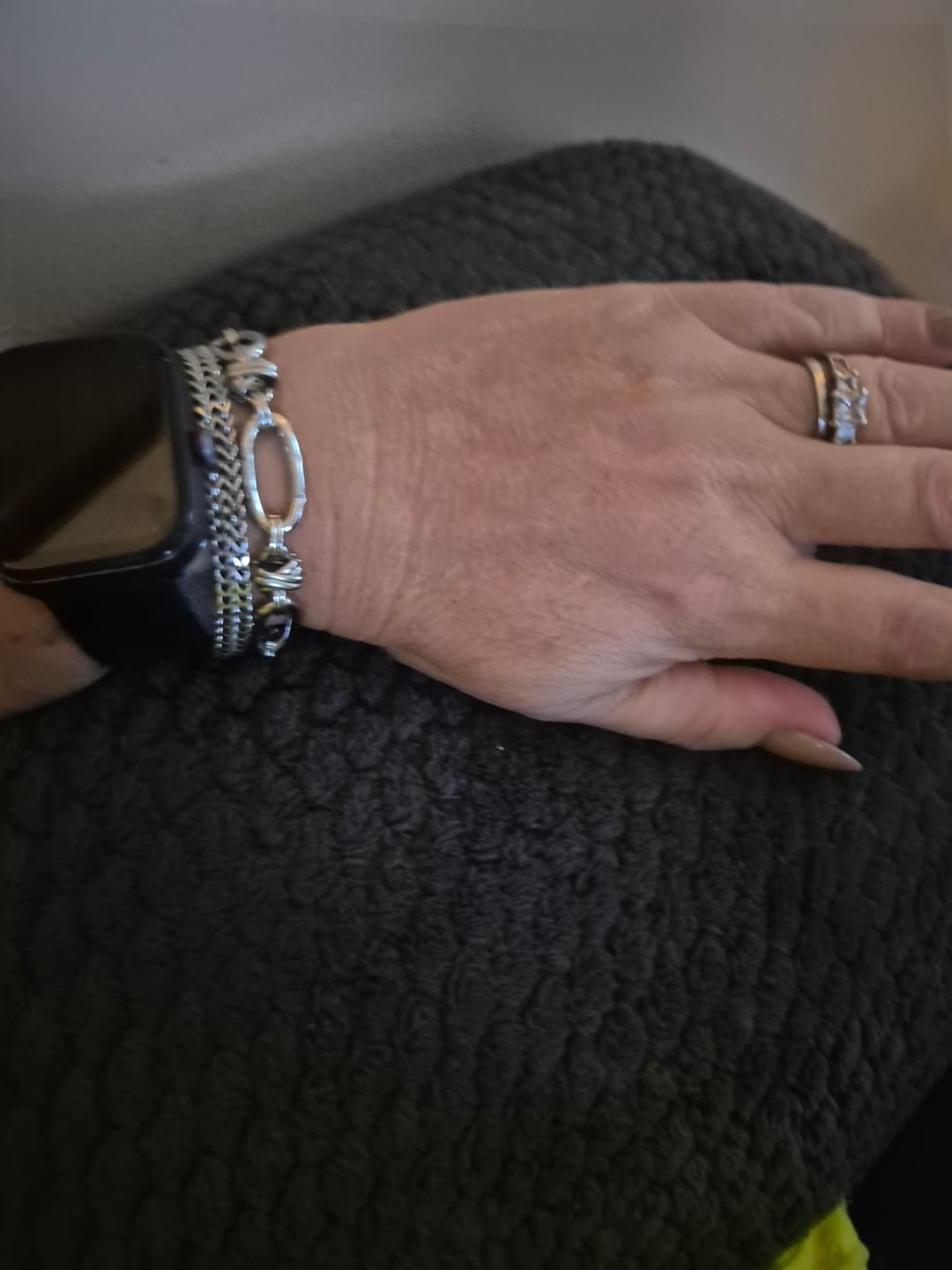 Customer photo review of Alisha Stainless Steel Bracelet Stack
