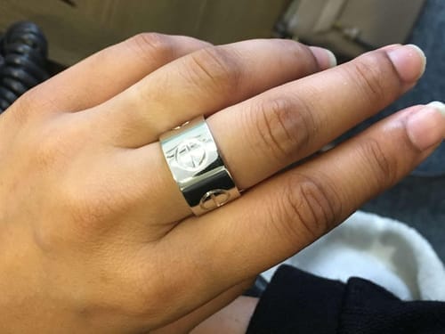 Customer photo review of LOVE 11MM LARGE RING