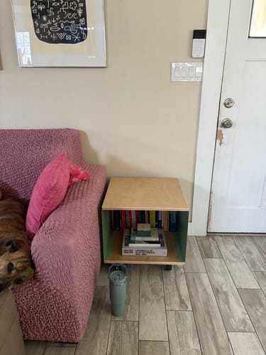 Customer photo review of The Panel + Groove Shelving System