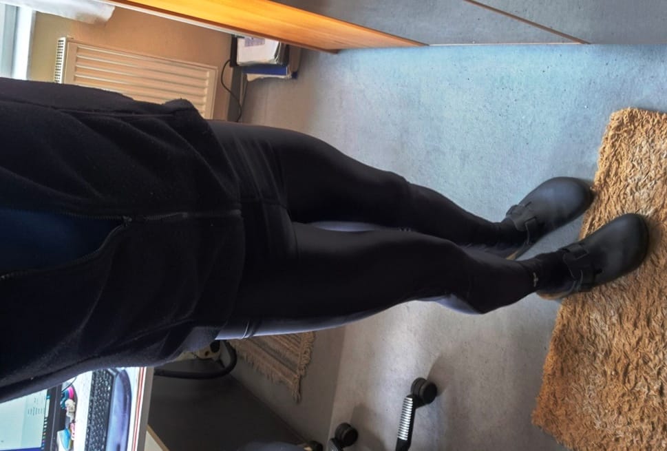 Customer photo review of Elegant Leggings shine men