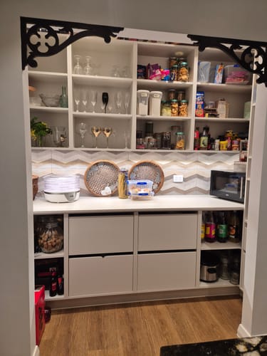 Customer photo review of Wooden Lace Fretwork Corner - Carved Paddy's Clover (FW14) 554mm x 274mm