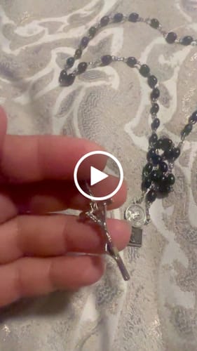 Customer video review of San Padre Pio Rosary Blessed By Pope w/ 2nd Class Free Relic -St. Father Pio