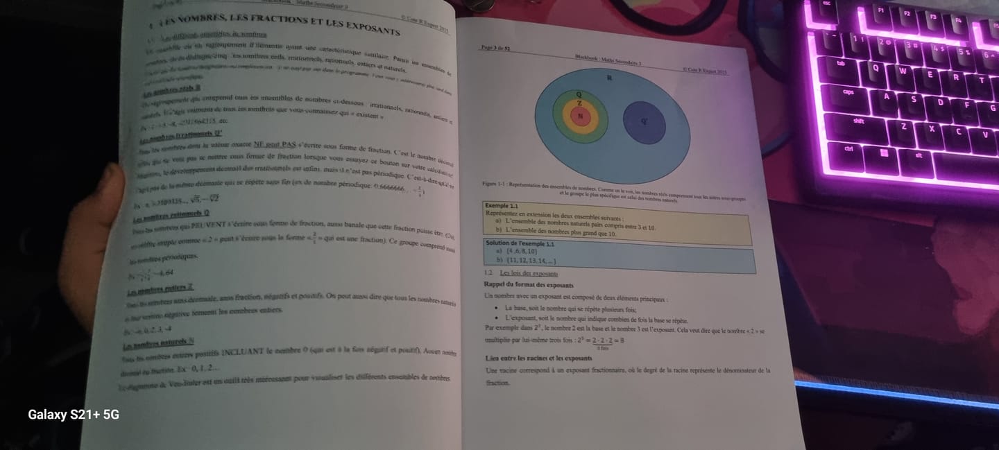 Customer photo review of Livret "Black Book" Mathématiques (Secondaire 3)