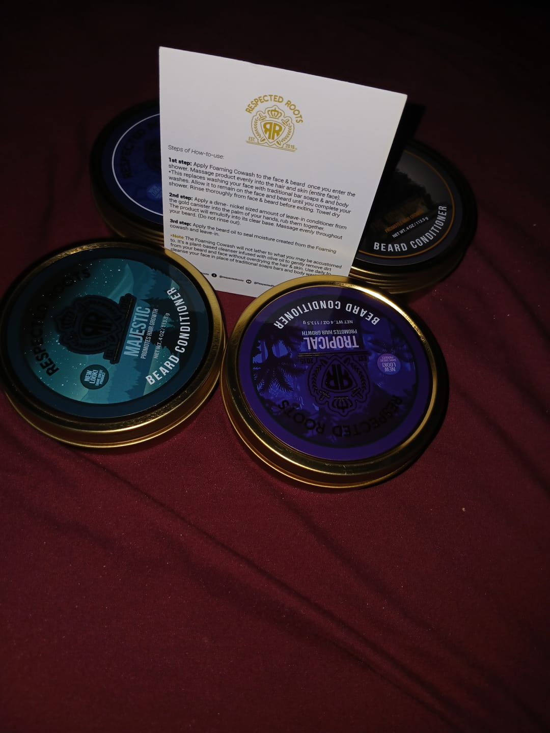 Customer photo review of Beard Conditioner - Majestic Scent