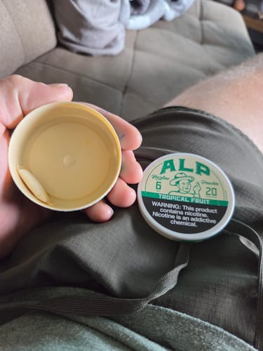 Customer photo review of Tropical Fruit Nicotine Pouches