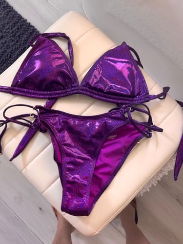 Customer photo review of EDEN TOP - GLITTER GRAPE