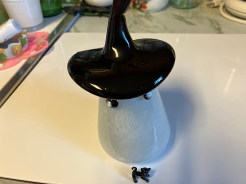 Customer photo review of Small Hand Blown Glass Ghost