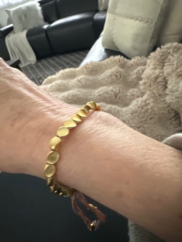 Customer photo review of Tibetan Bracelet of Fortune