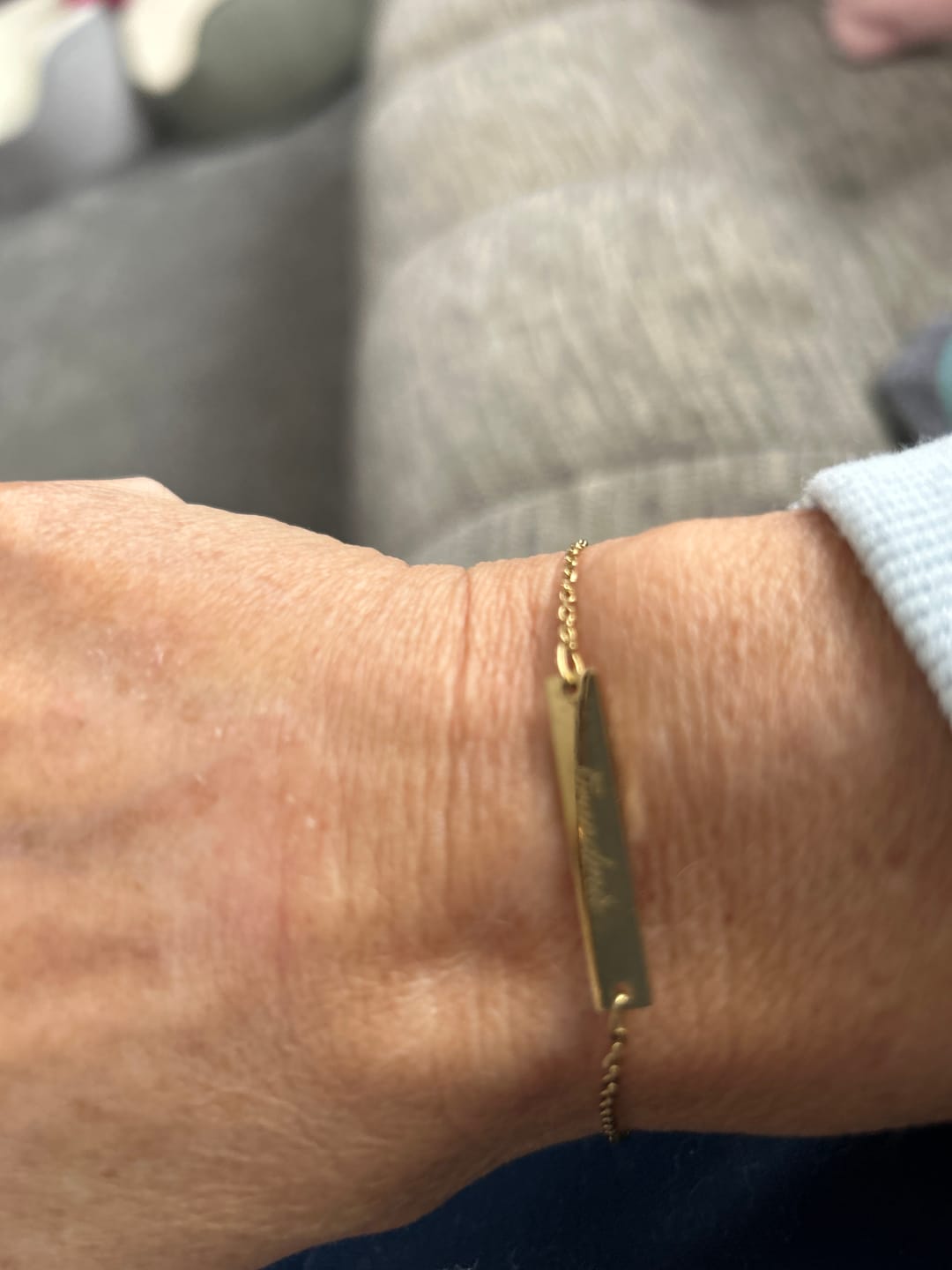 Customer photo review of Dainty Necklace