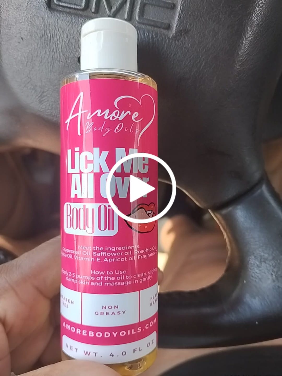 Customer video review of Lick Me All Over - Body Oil