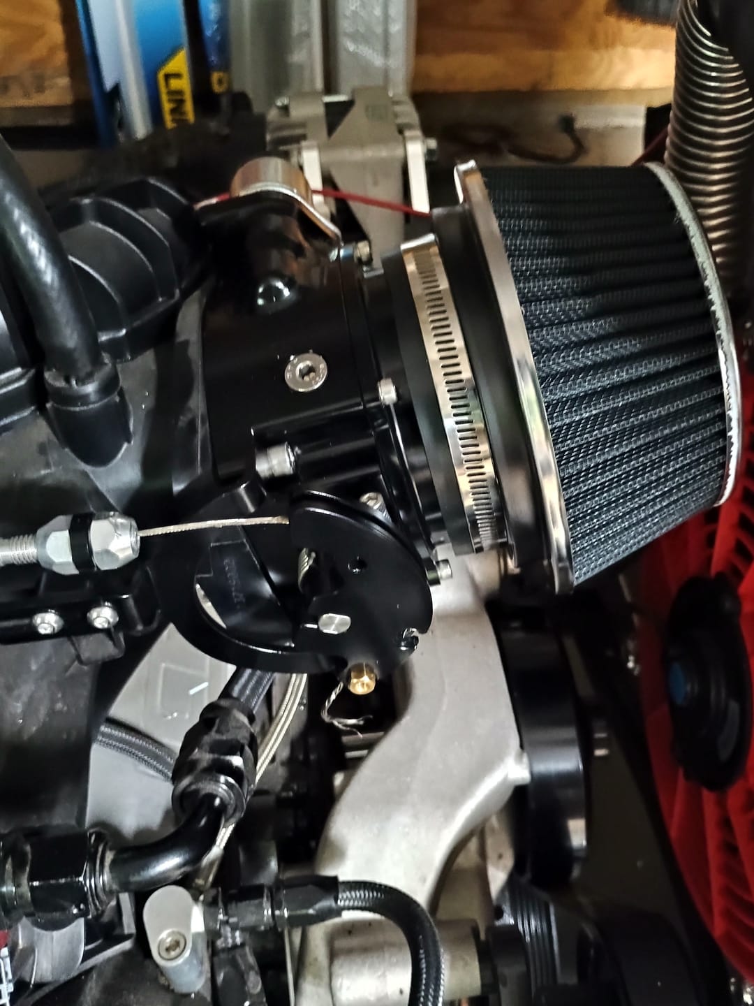 Customer photo review of ICON 92/95mm Cable Drive Throttle Body (Black) w/ Interchangeable Connection