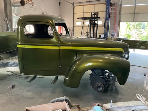 Customer photo review of #77 One-Off Custom Color - Yuengling Green Pearl Basecoat   - Custom Color -CLEARANCE