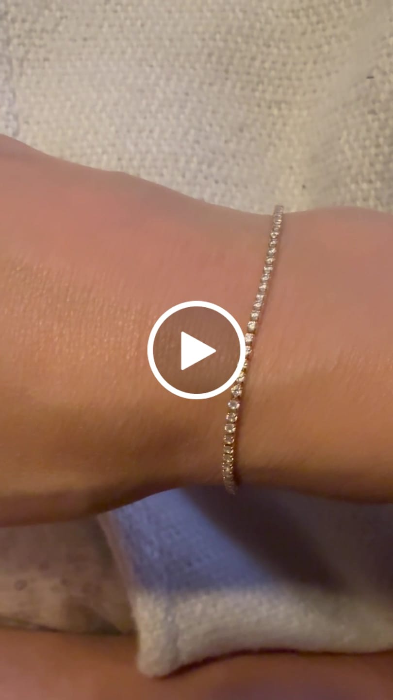 Customer video review of Micro Tennis Bracelet - Gold