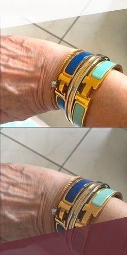 Customer photo review of H BLUE BRACELET
