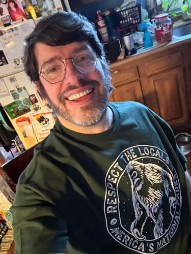 Customer photo review of The Mountains Are Calling Sticker