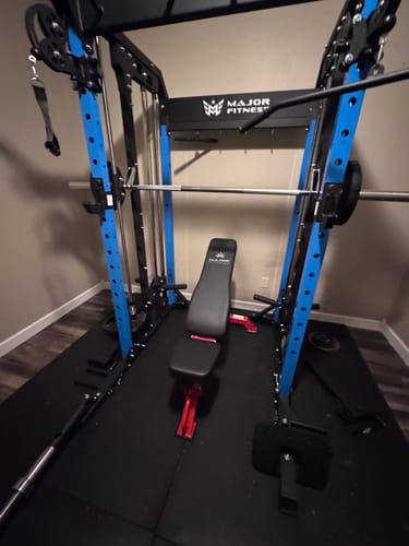 Customer photo review of Major Fitness B52 All-In-One Home Gym Smith Machine